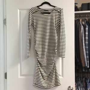 Isabella Oliver Maternity striped dress